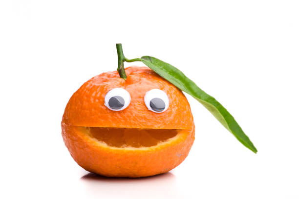 istock Single Friendly Mandarine isolated on white background 1137284742