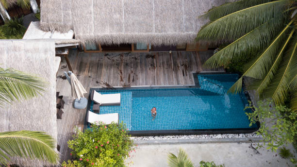 istock Private pool in a tropical paradise 1137292360
