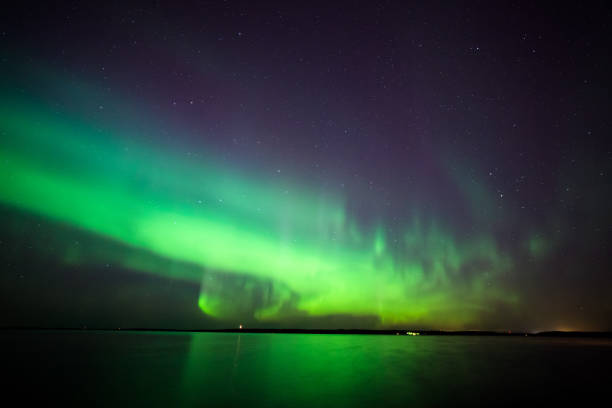 istock Northern lights over lake in finland 1137293721