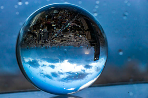 Crystal Ball With Reflection Of Tel Aviv