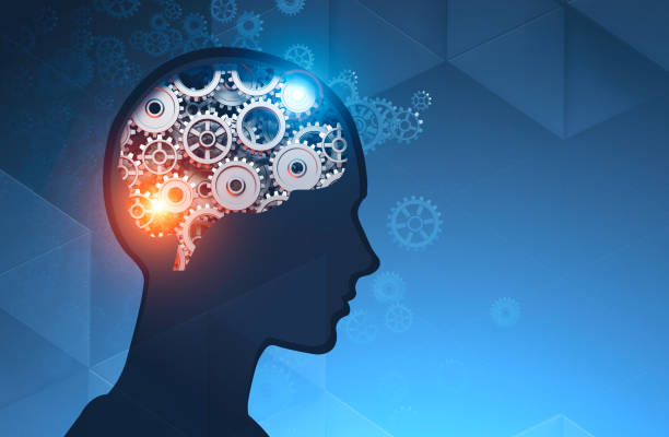 istock Man head silhouette with gear brain 1137297279