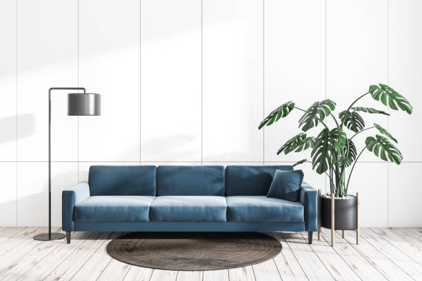 istock White living room with blue sofa 1137297492