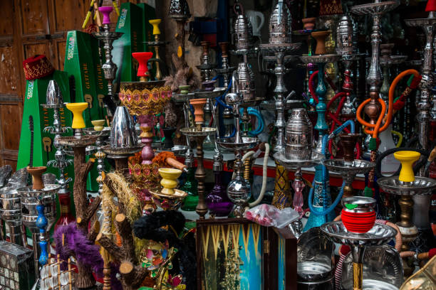 istock nargilas in antique shop 1137299181