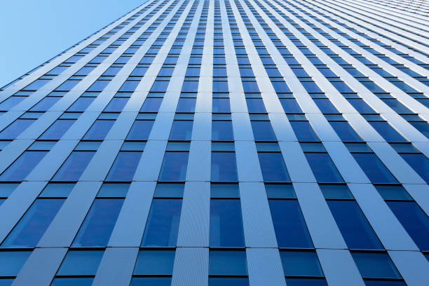 istock The outer wall of the building with the blue sky 1137302035