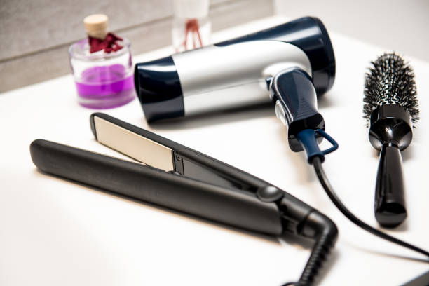 istock Hair care tools in a home bathroom 1137313642