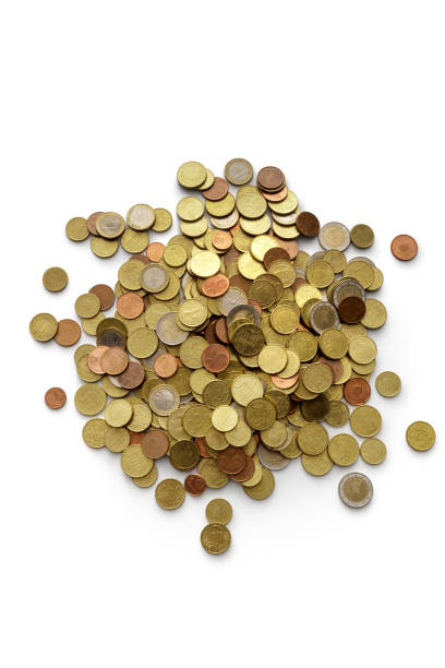 istock Money: Euro Coins Isolated on White Background 1137317439