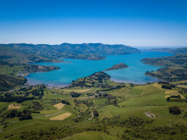 istock Akaroa, New Zealand landscape 1137318561