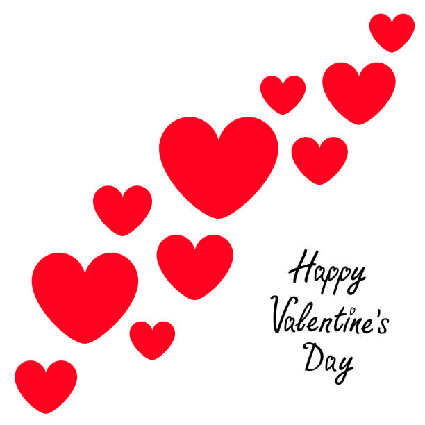 istock Happy Valentines day sign symbol. Red heart icon set moving. Cute graphic object. Flat design style. Love greeting card. Isolated. White background. 1137322202