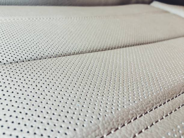 istock Leather texture of car seats 1137323035