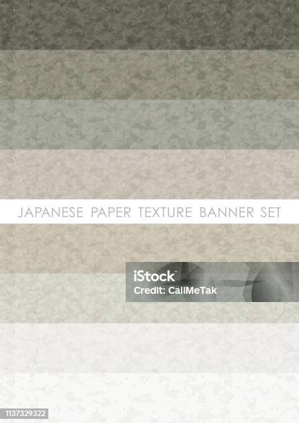 Vector Japanese Paper Japanese Paper Banner Set Vector Illustration Stock Illustration ...