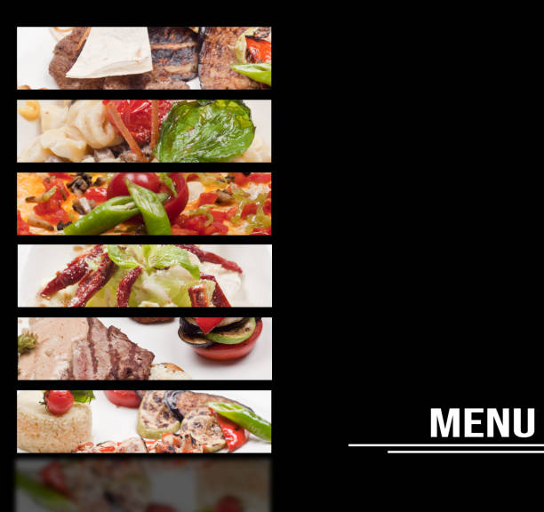 Collage of food products