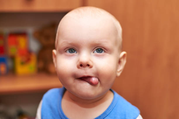 istock Portrait of a funny boy who grimaces 1137332934
