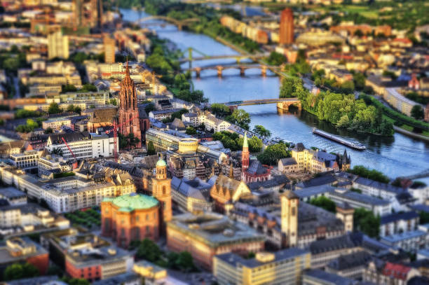 Frankfurt Aerial Tilt Shift . taken in 2015