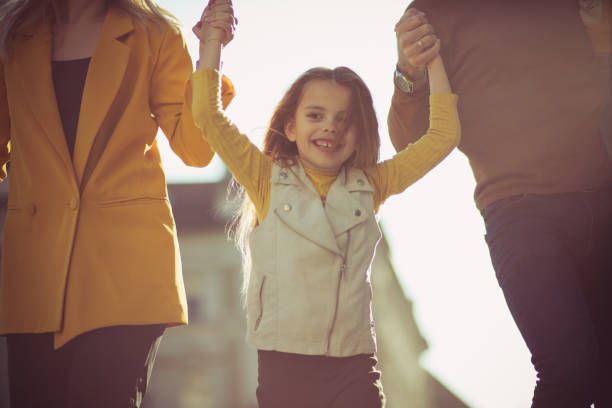 istock Having fun in the city with their adorable daughter. 1137334553