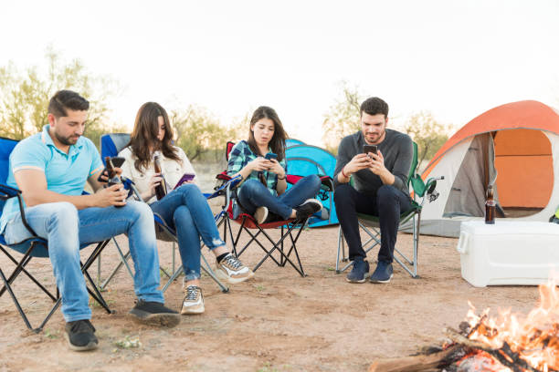 istock Smartphone Addiction Ruining Camping Vacation 1137335824