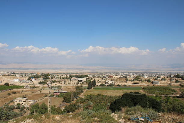 istock Jericho valley seen the the Monastery of Temptation. 1137336201