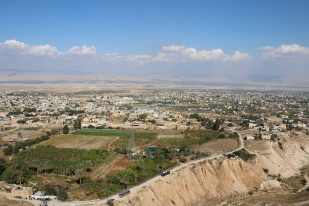 istock Jericho valley seen the the Monastery of Temptation. 1137336351
