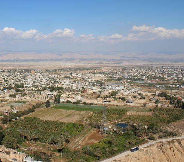 istock Jericho valley seen the the Monastery of Temptation. 1137336424