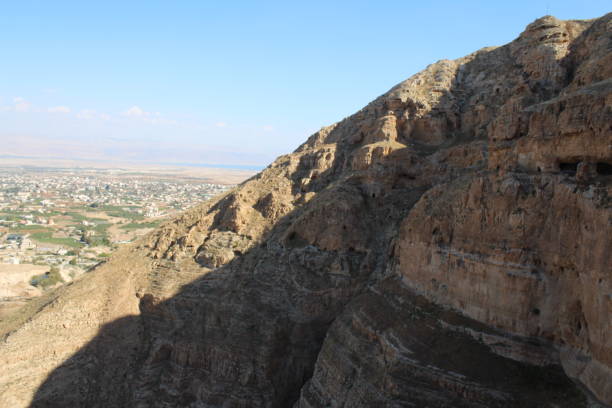 Jericho valley seen the the Monastery of Temptation.
