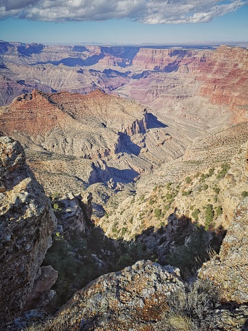 grand canyon national park south rim in navajo point viewpoint