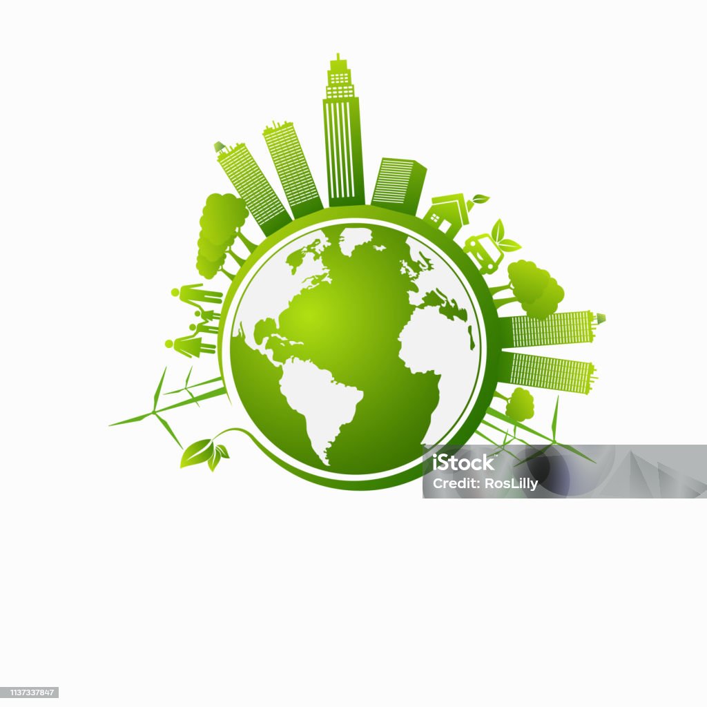 Environmental Development Vector Concept World Environment And Sustainable Development Vector ...
