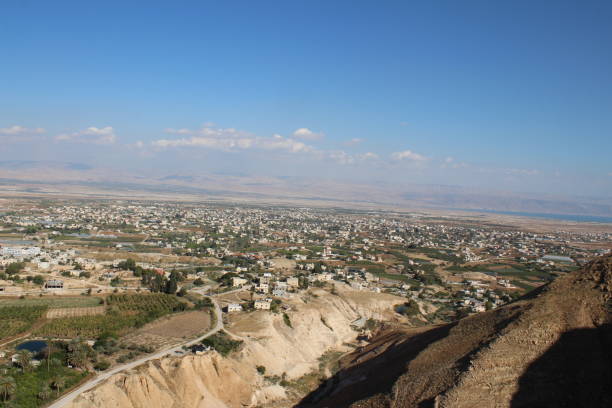 istock Jericho valley seen the the Monastery of Temptation. 1137338518