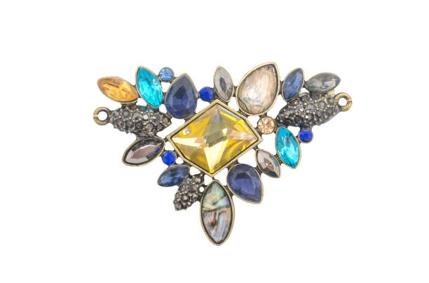 istock brooch with colored gems isolated on white 1137338635