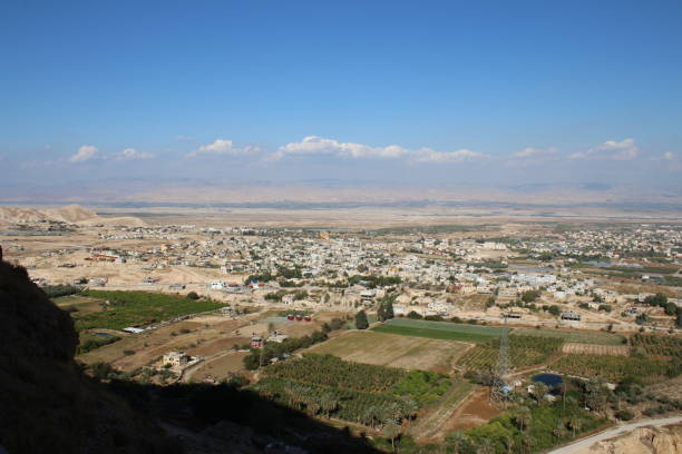 istock Jericho valley seen the the Monastery of Temptation. 1137339314