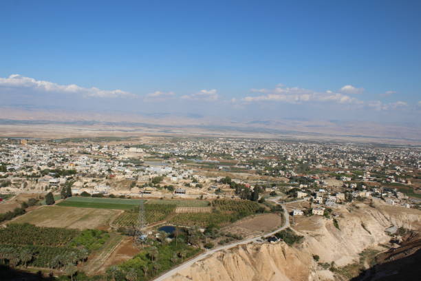 istock Jericho valley seen the the Monastery of Temptation. 1137339320