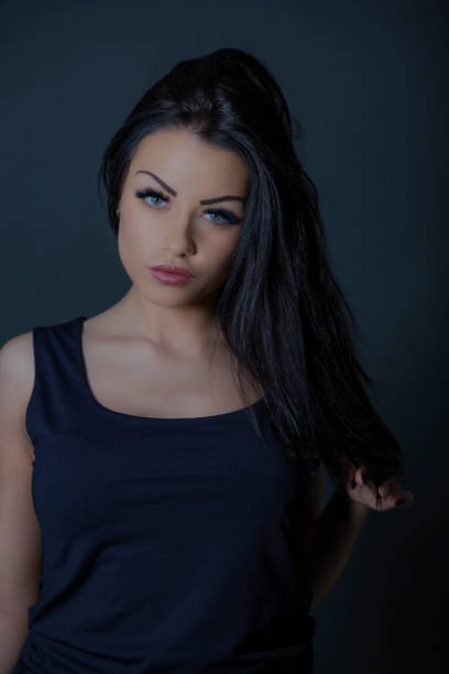 istock Beautiful Brunette Girl beauty shoot 1137340087