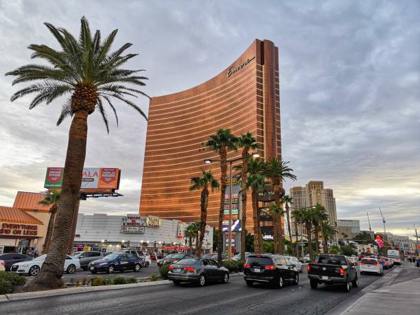 encore hotel w las vegas strip, nevada. usa - wynn las vegas encore las vegas building exterior built structure zdjęcia i obrazy z banku zdjęć