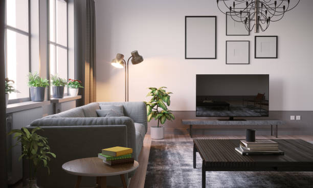 istock Scandinavian Living Room Interior Close-up 1137342656