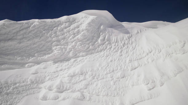 Mountain wilderness covered with snow