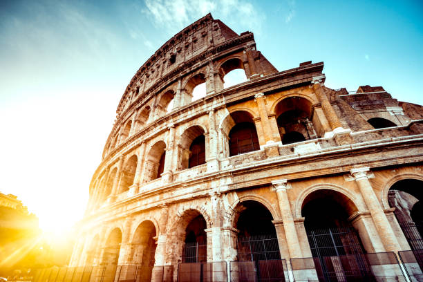 istock The Roman Colosseum at sunset 1137349099