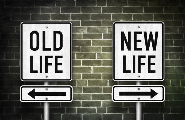 istock Old life versus new life 1137349452