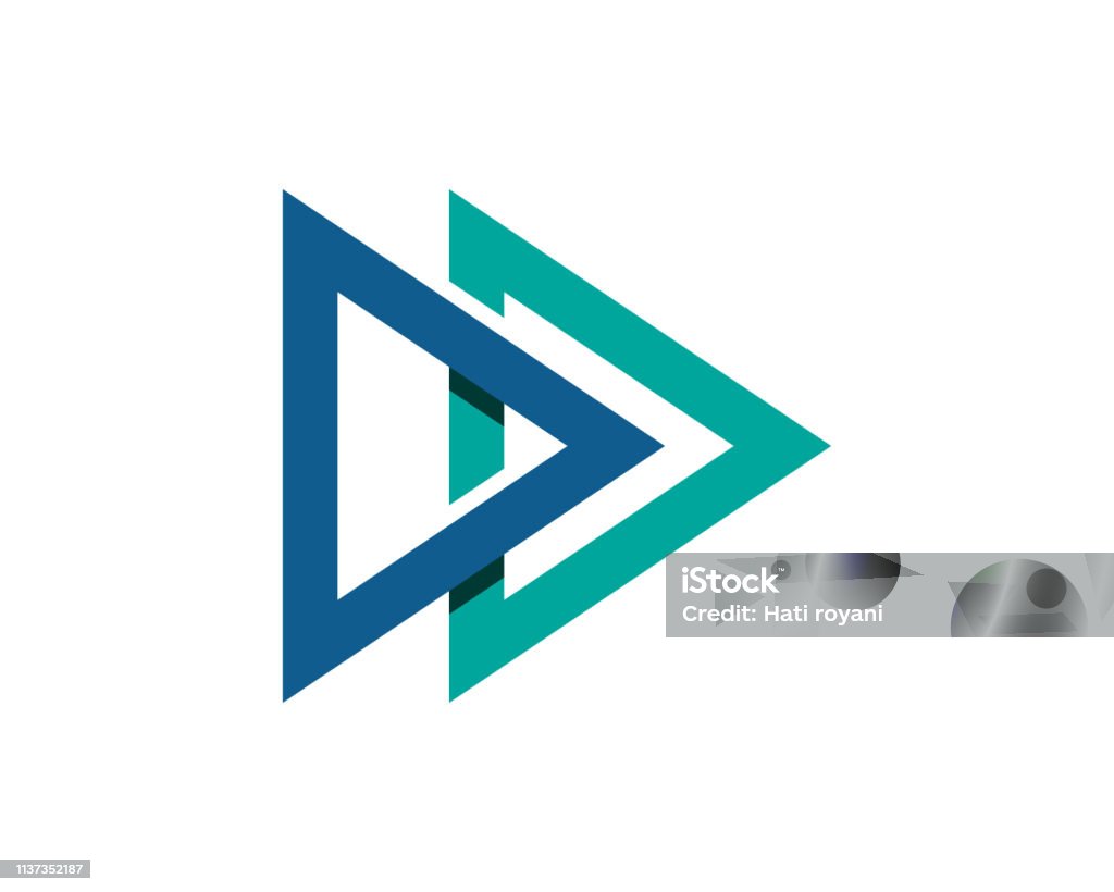 Triangular Business Sign Triangle Business Logo And Symbols App Template Stock Illustration ...