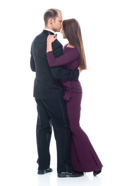 istock Side view of beautiful couple dancing 1137355783
