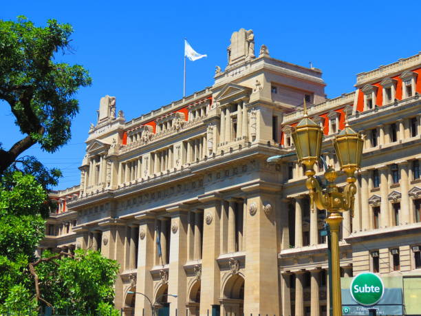 The Palace of Justice of the Argentine Nation. stock photo