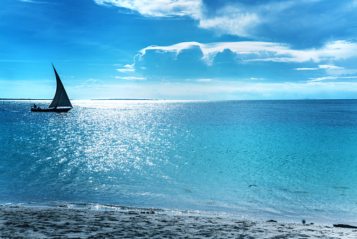 Indian Ocean panorama in Zanzibar