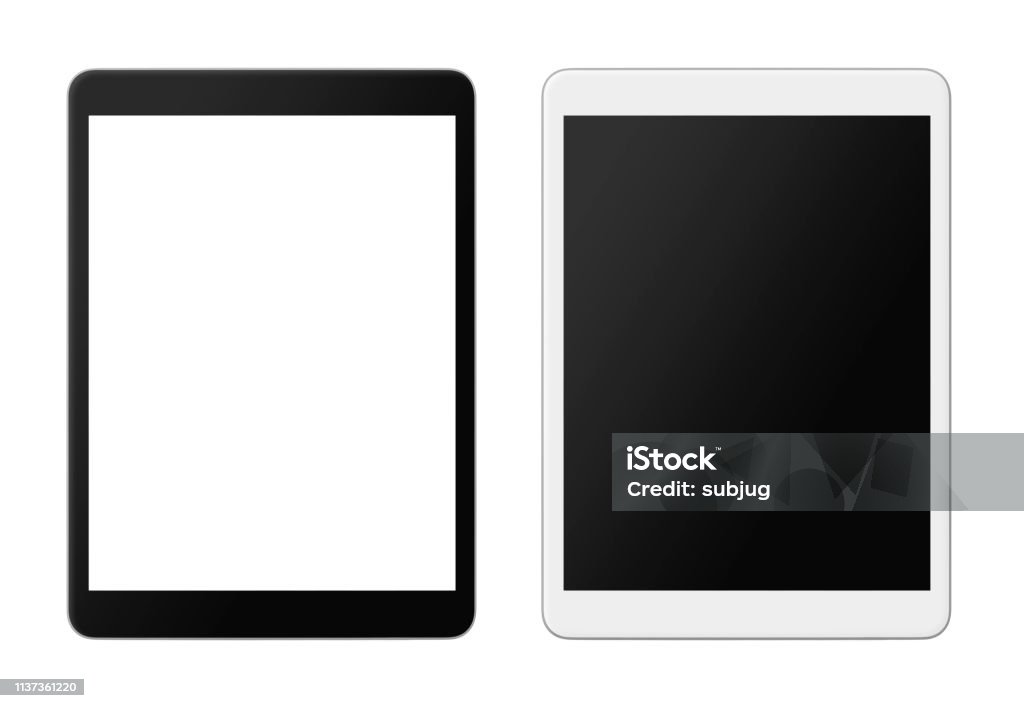 Digital Tablets Digital Tablets Variation isolated on white Digital Tablet Stock Photo