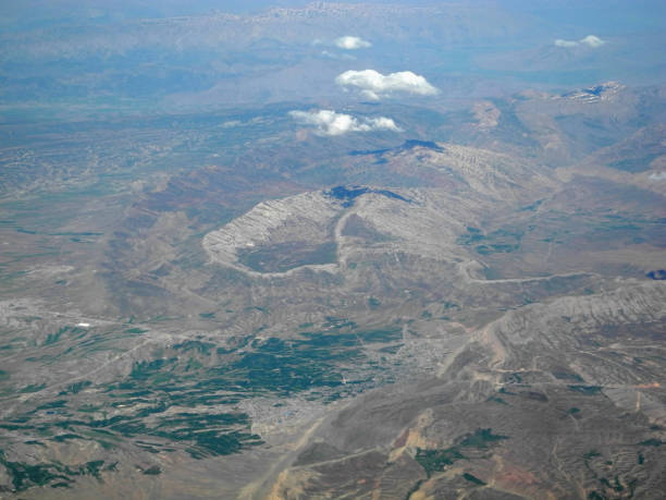 istock Aerial mountains view landscape Middle East 1137362984
