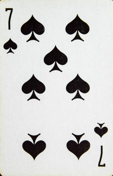 istock Card playing seven peak suit of spades. 1137364421