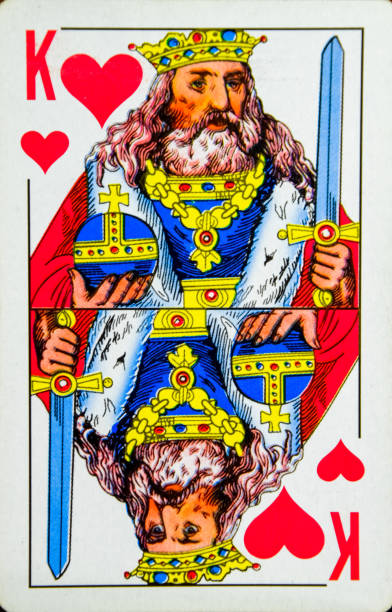 istock Card playing king of hearts 1137364424