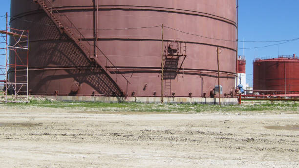 istock Storage tanks for petroleum products 1137364906