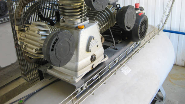 istock Air compressor. equipment for creation of pressure  air. 1137365914