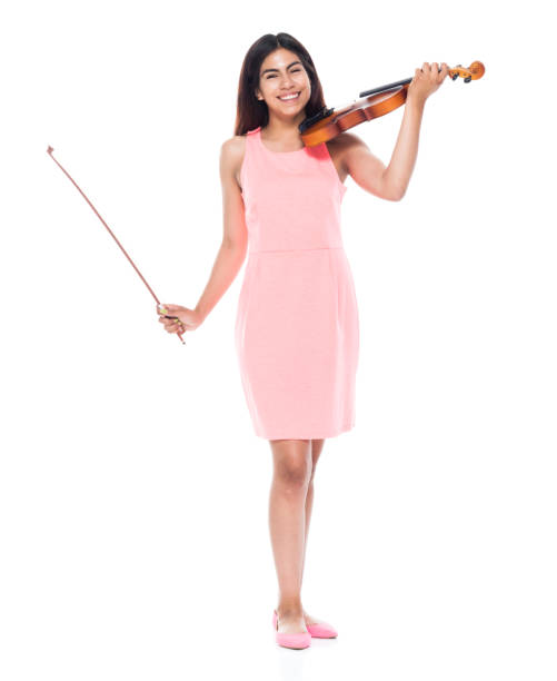 istock Beautiful young latina playing the violin 1137366404