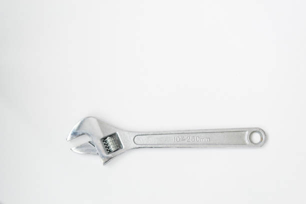 istock Tools for repairing top view on white background 1137369415