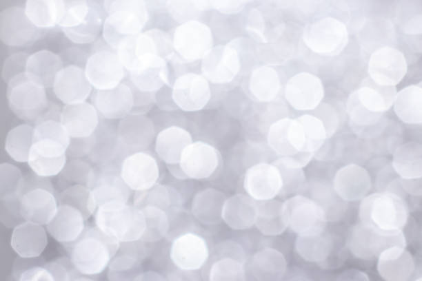 istock Silver glitter festive background with bokeh lights. Celebration concept for Holidays and anniversary 1137369539
