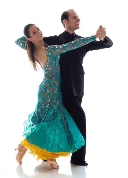 istock Happy ballroom dancers 1137370791
