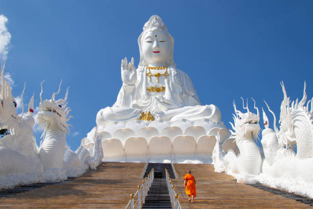 Chiang rai Wat Huay Pla Kang is a temple complex containing a big Buddha statue and 9 floor pagoda and a beautiful white temple. It
